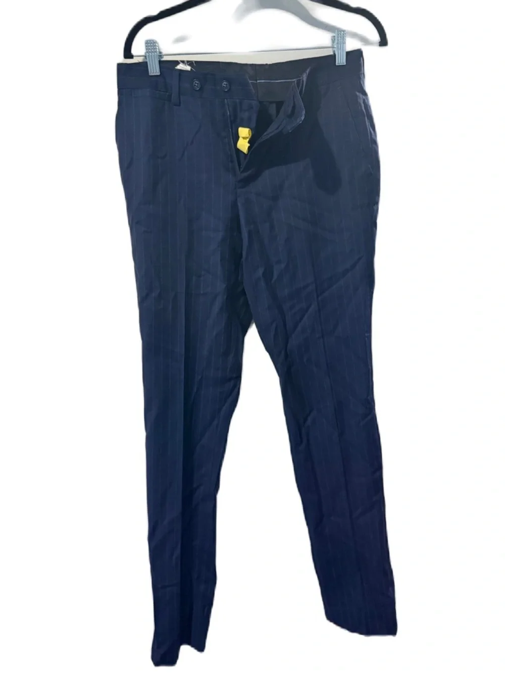 Navy Pinstripe Men's suit slim fit 30